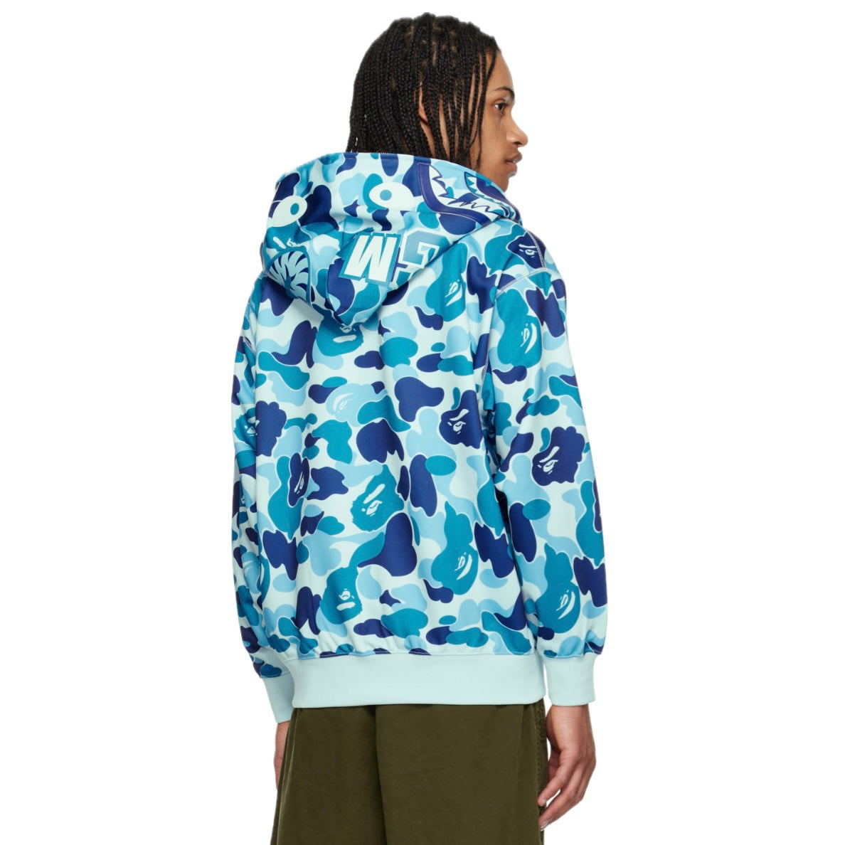 Poleron BAPE ABC Camo Shark Full Zip Hoodie Blue