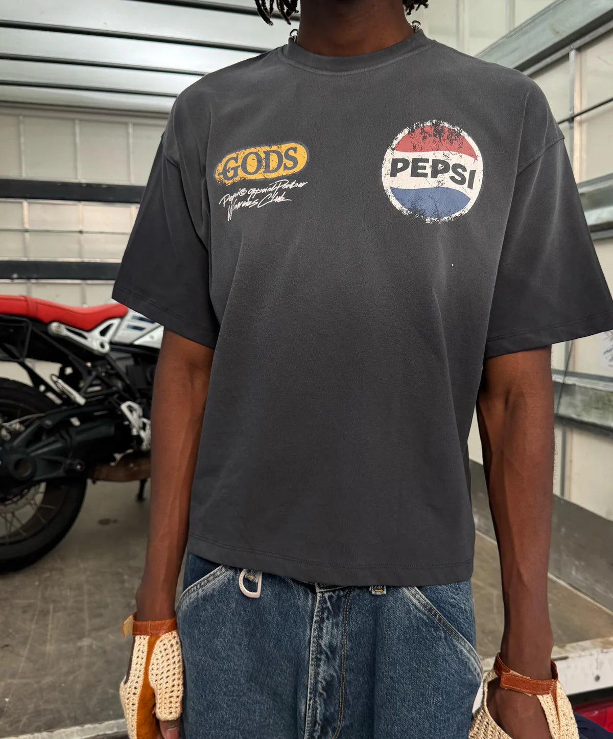 Polera Fake Gods Classics Boxy Tee Dark Grey