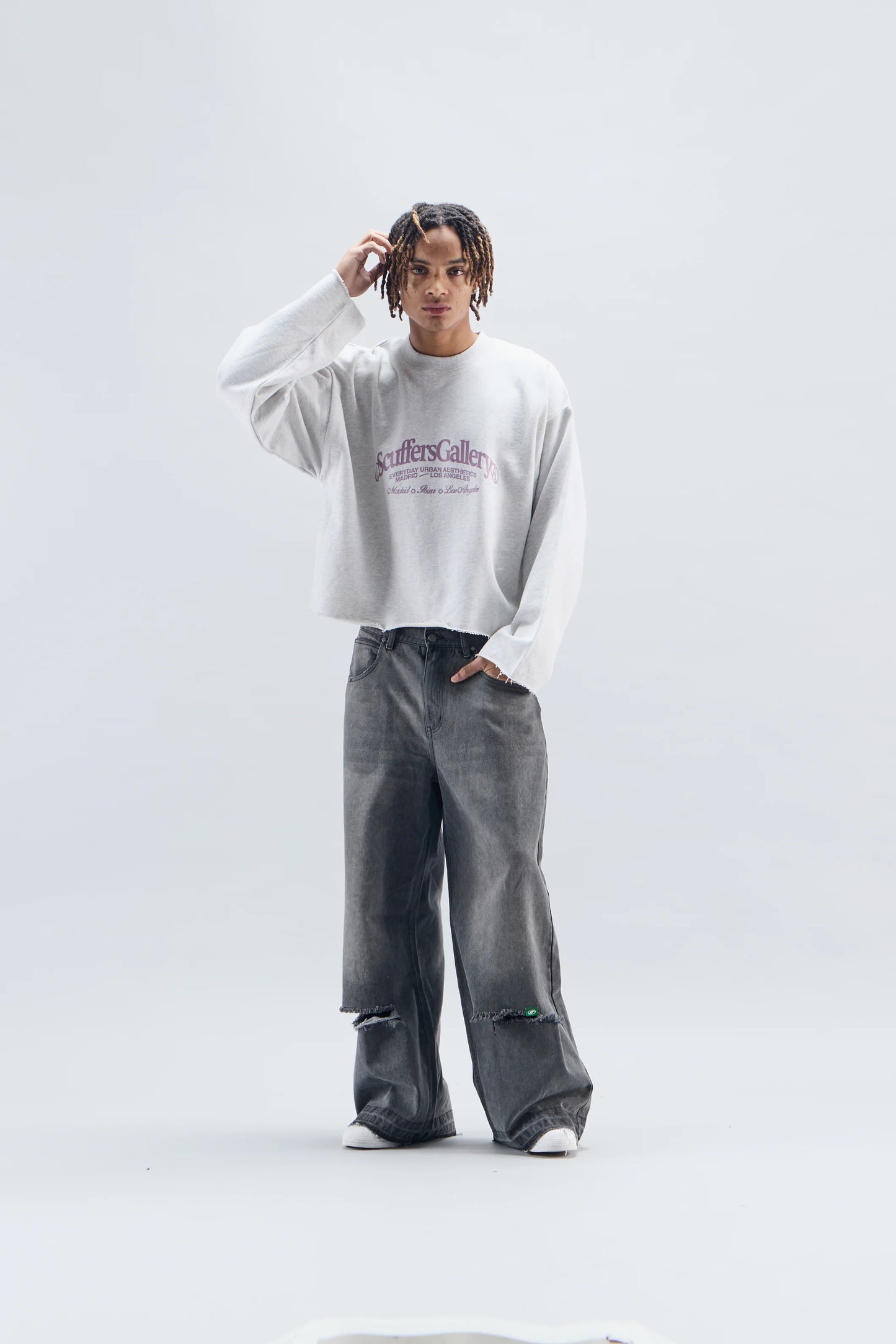Poleron Scuffers Gallery Grey Sweatshirt Crewneck