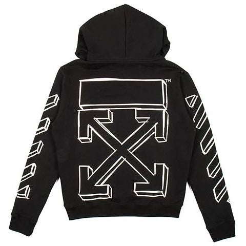 Poleron Off-White 3D Marker Hoodie Black/White