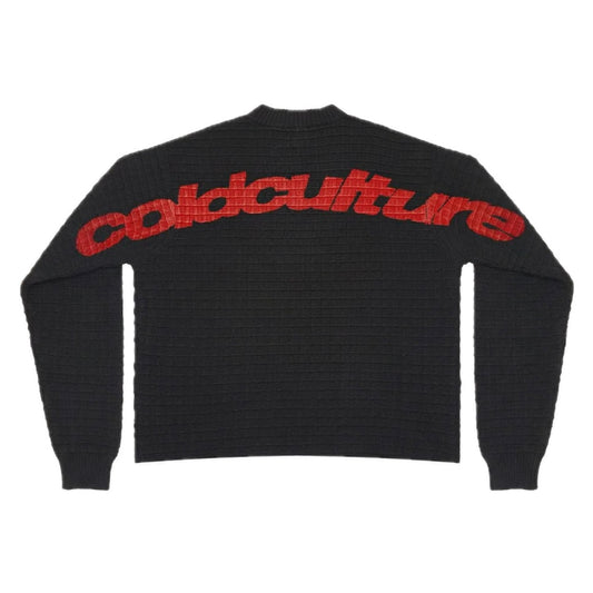Sweater Cold Culture Crunchy Waffle Black