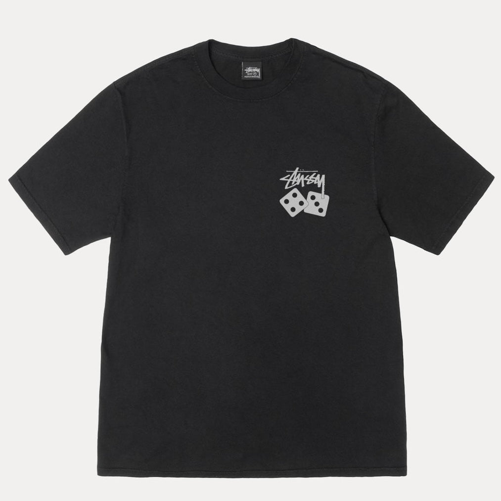Polera Stussy Dice Tee Pigment Dyed Black