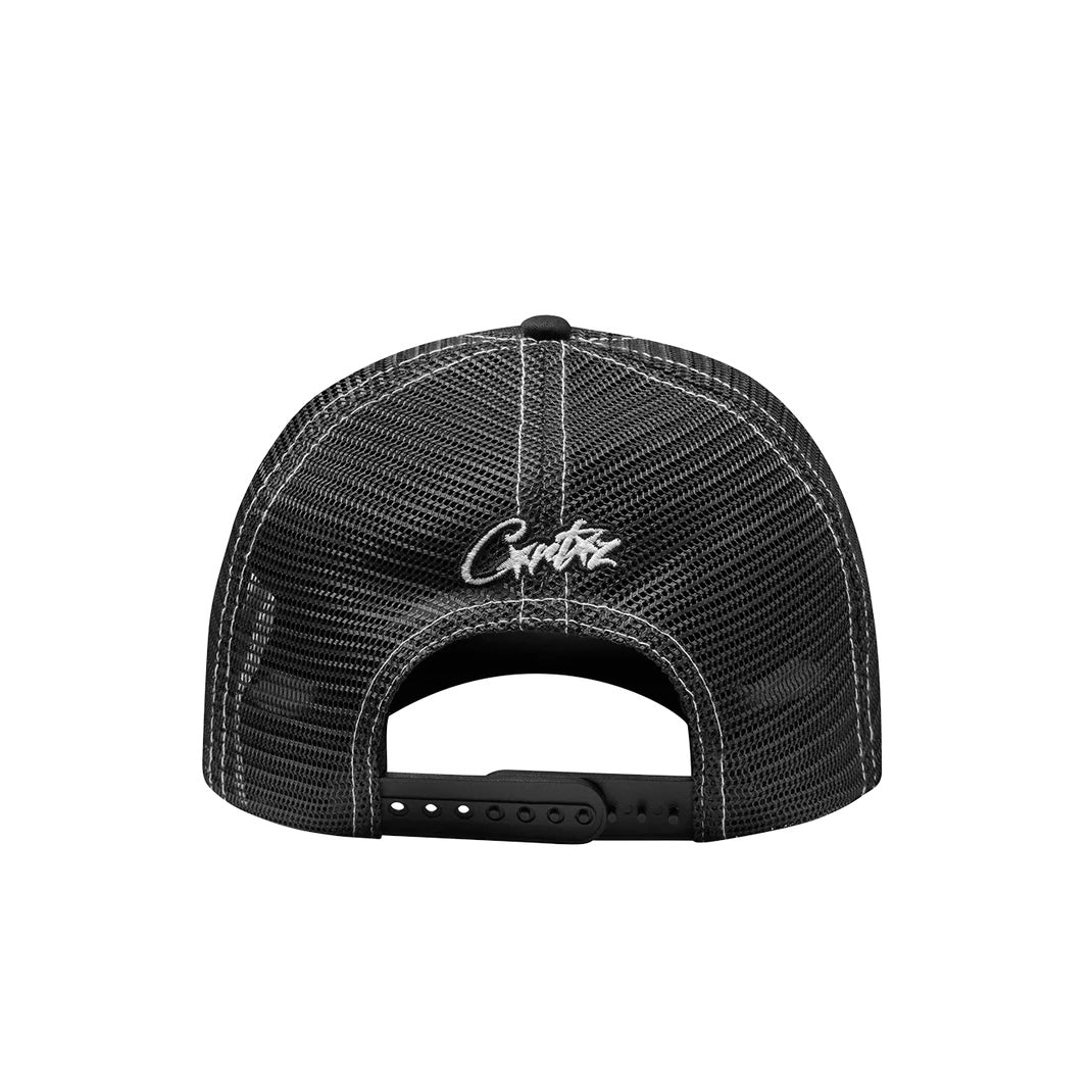 Gorro Corteiz Island Outline Trucker Hat Black