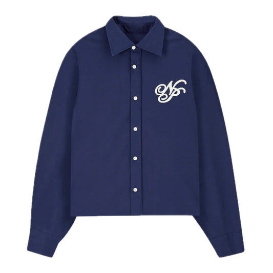 Camisa Nude Varsity Navy