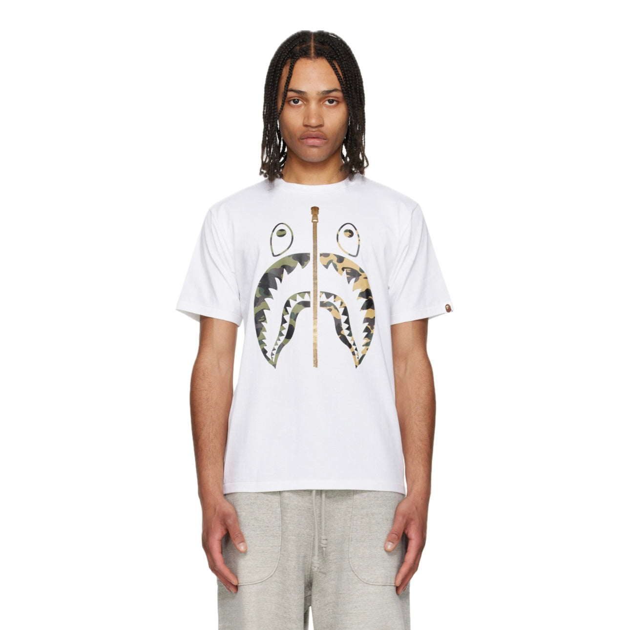 Polera BAPE 1st Camo Separate Shark White