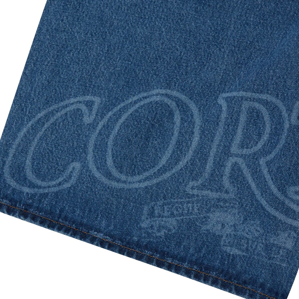 Jorts Corteiz Royale Lazer Denim Short Washed Blue