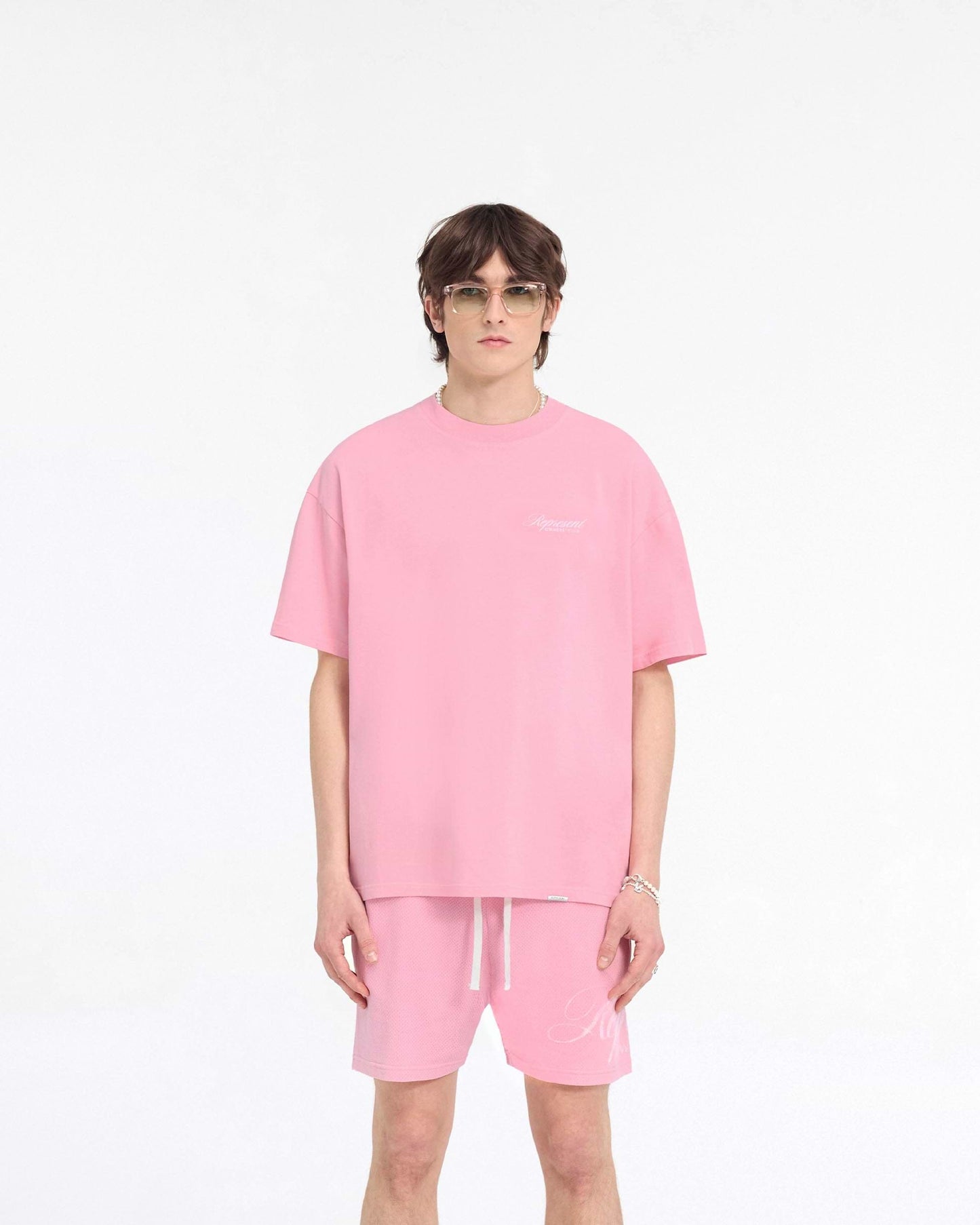 Polera Represent Owners Club Script Rose