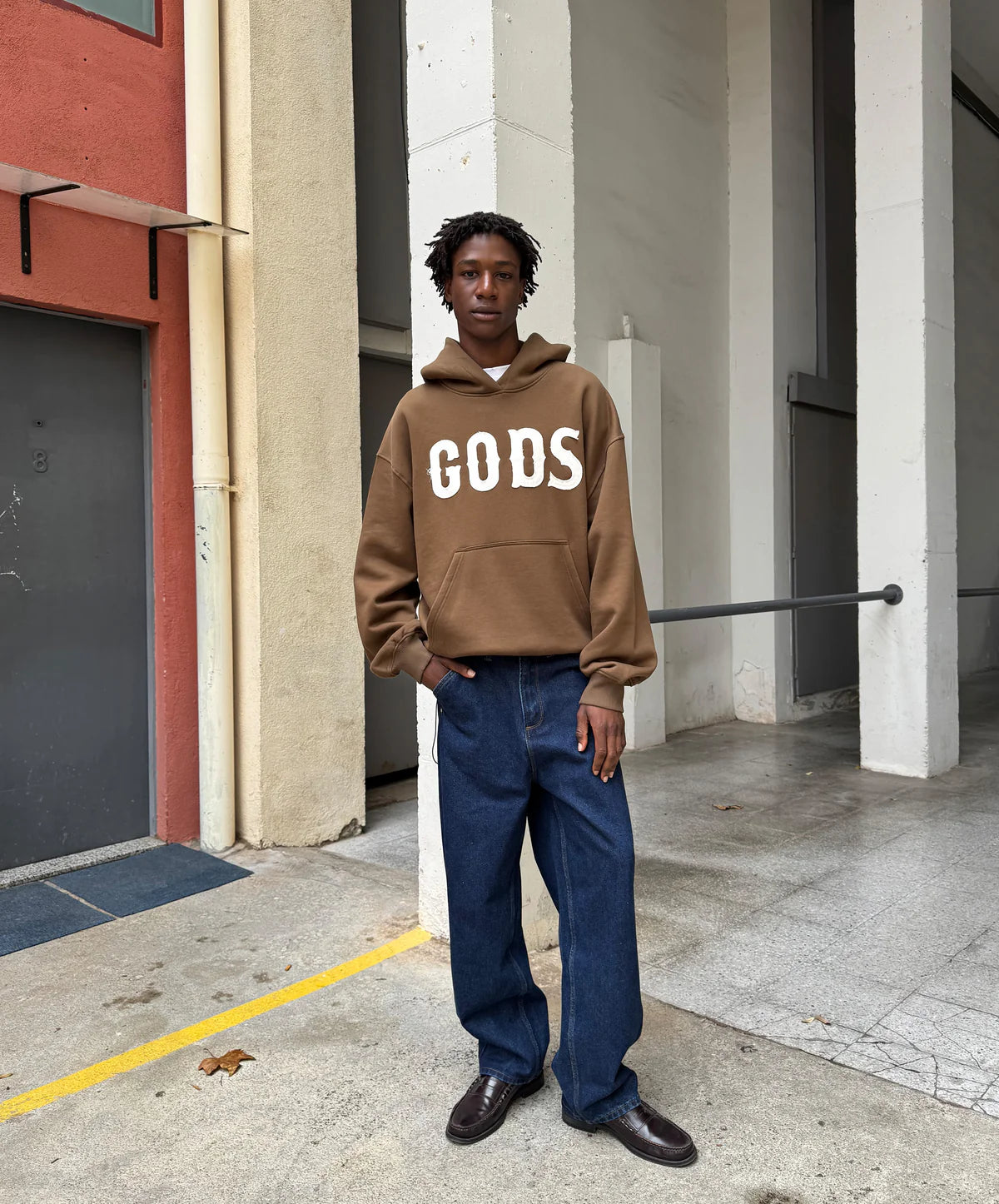 Poleron Fake Gods Brown Gods Hoodie