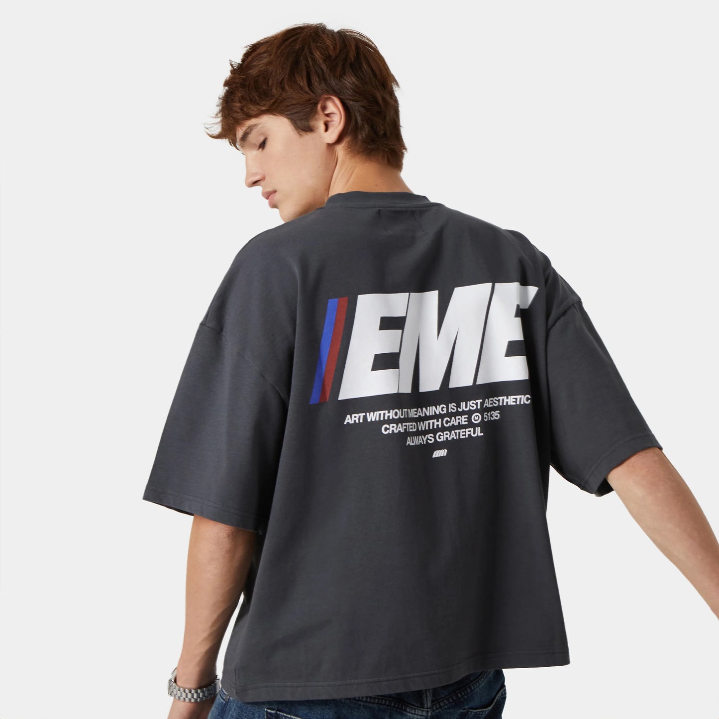 Polera Eme Studios Spark Shadow Oversized Tee