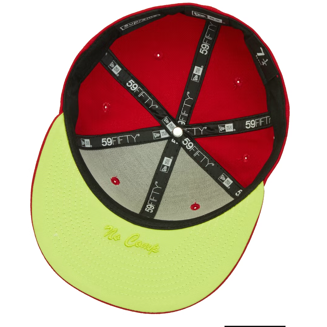 Gorro Supreme x New Era No Comp Box Logo Red
