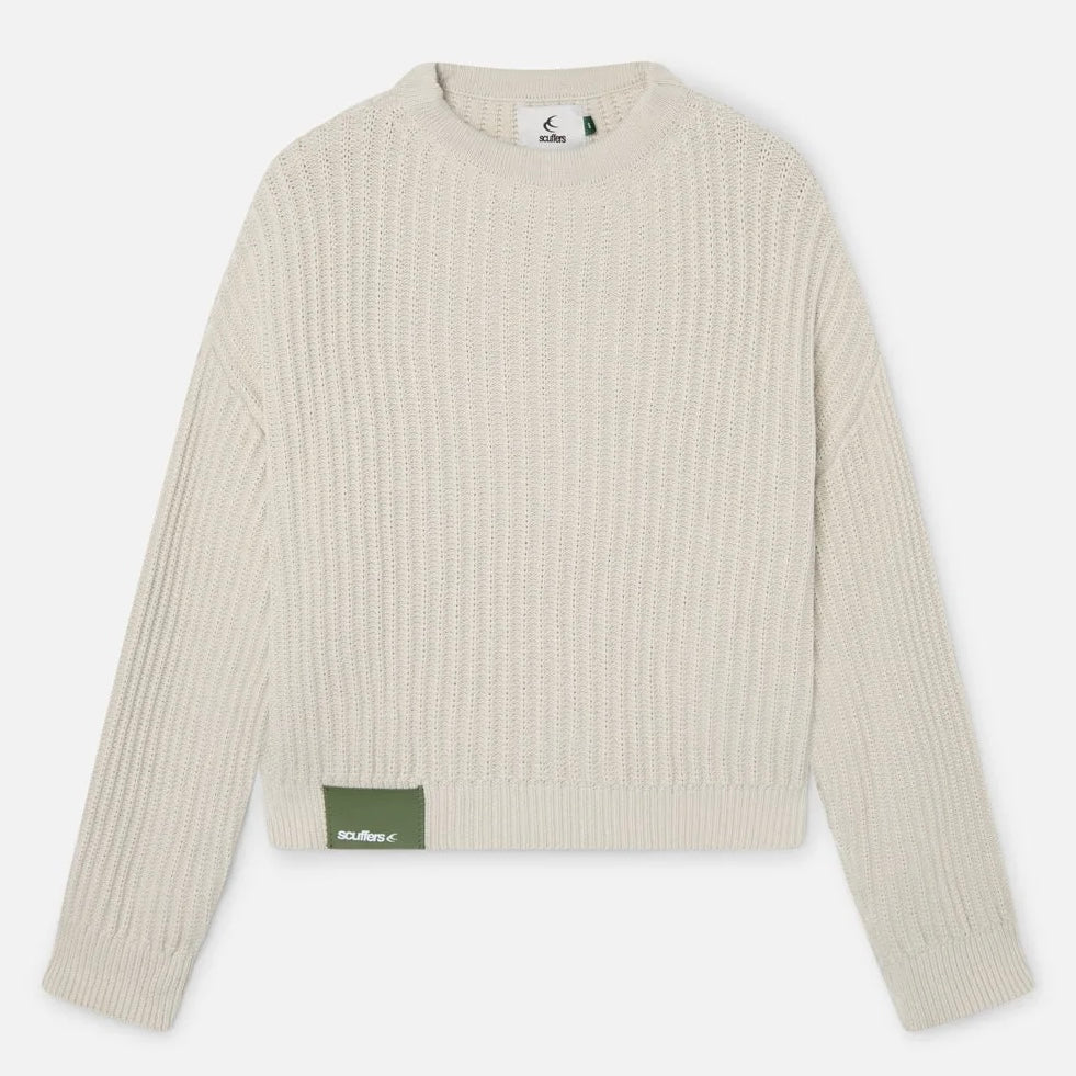 Sweater Scuffers Rookie Ecru Knit