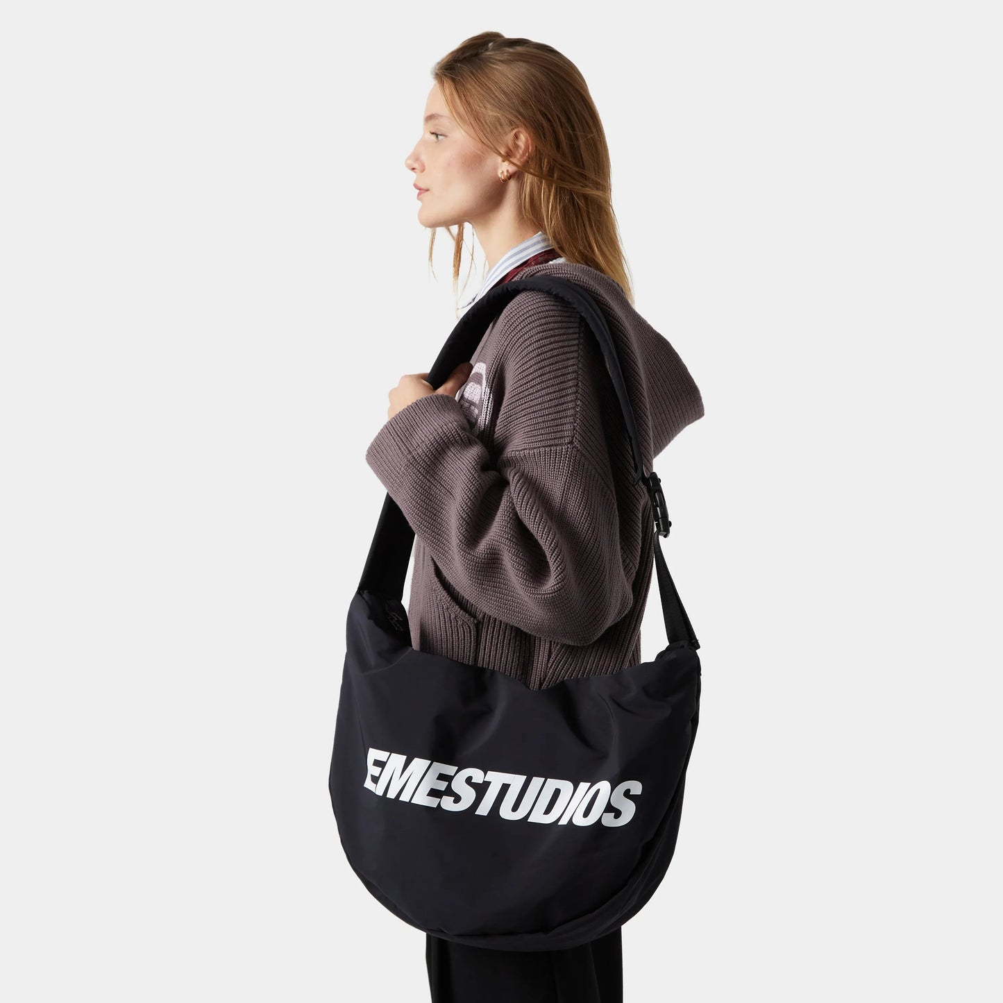 Crossbody Eme Studios Moon Nylon Bag Black