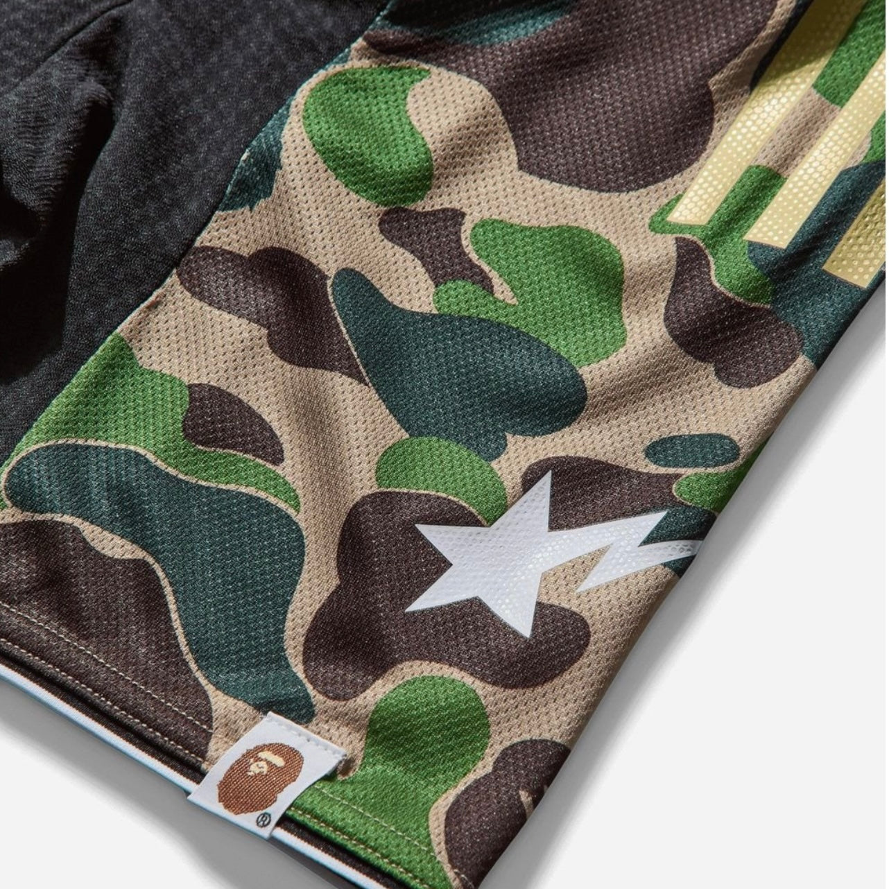 Camiseta Adidas x Bape FB Jersey Camo Green