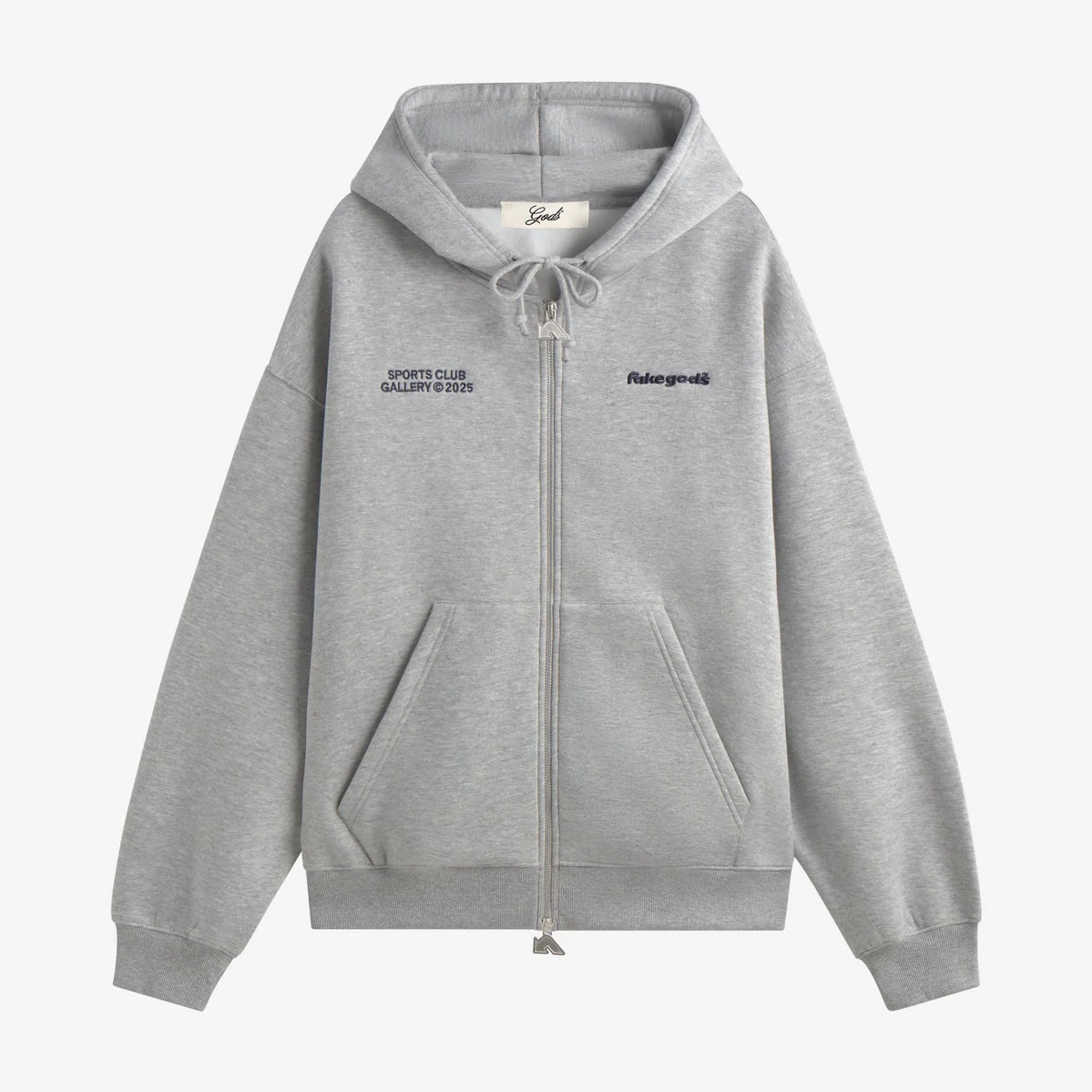 Poleron Fake Gods Sports Club Gallery Zipper Grey Melange