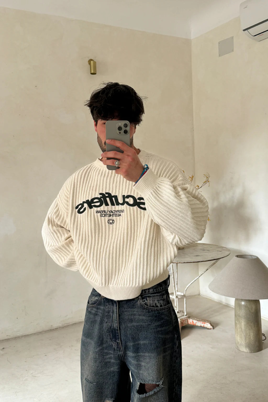 Sweater Scuffers Iconic Ecru Jersey