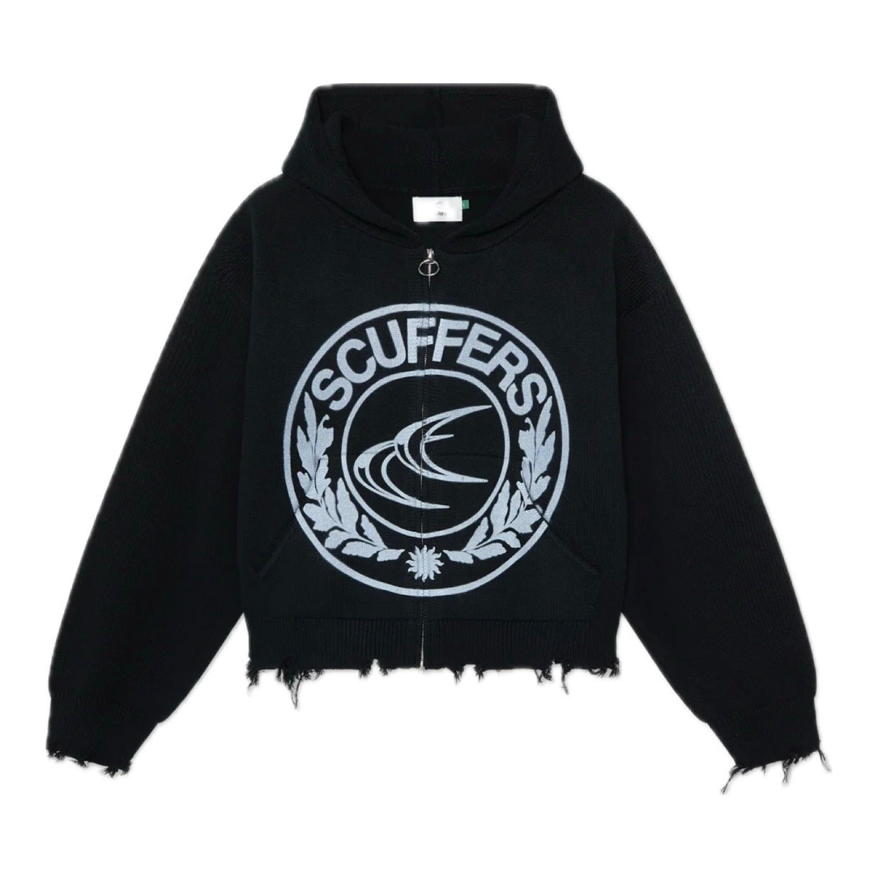 Sweater Scuffers CLG Black Knit Zipper