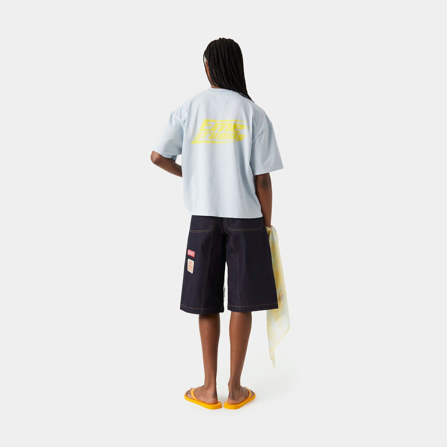 Polera Eme Studios Speeding Up Cobalt Oversized