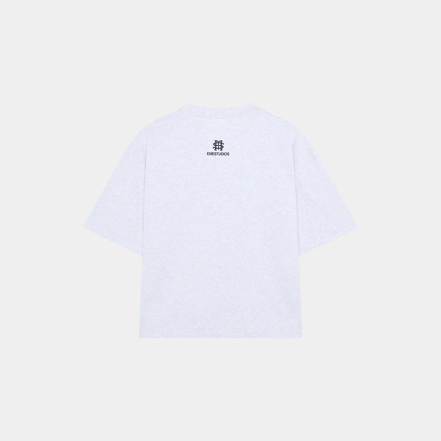 Polera Badge Heather Grey Oversized