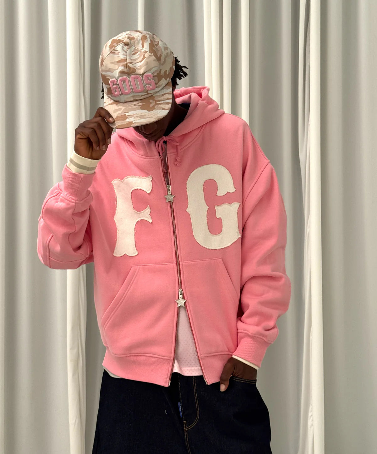 Poleron Fake Gods FG Zipper Pink