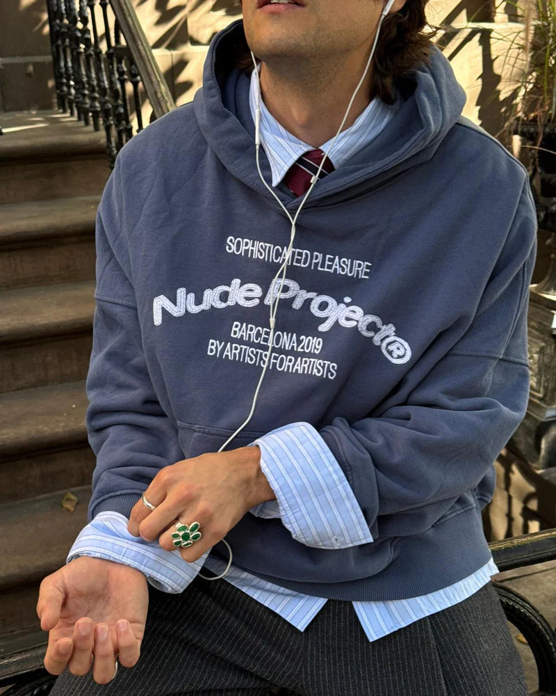 Poleron Nude Boxy Liberty Blue - L