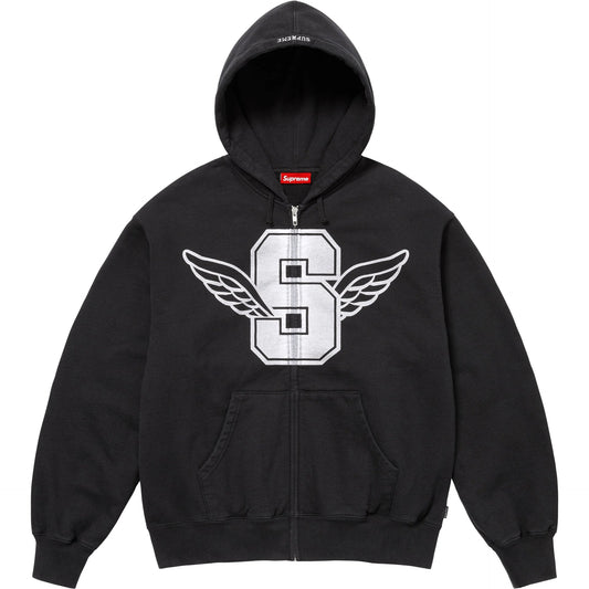 Poleron Supreme Wings Zip Up Hooded Sweatshirt Black