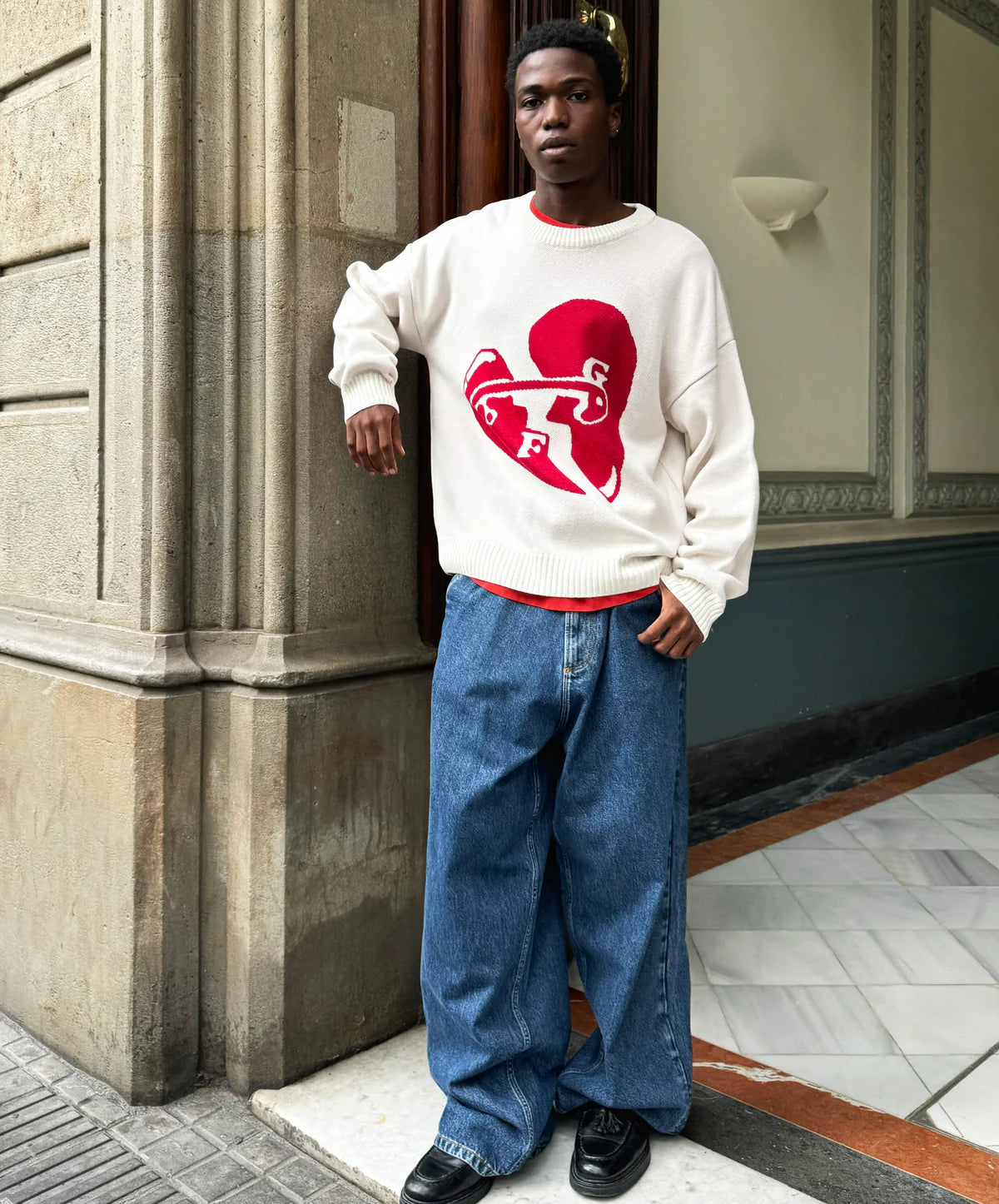 Sweater Fake Gods Valentine’s Knitted Cream