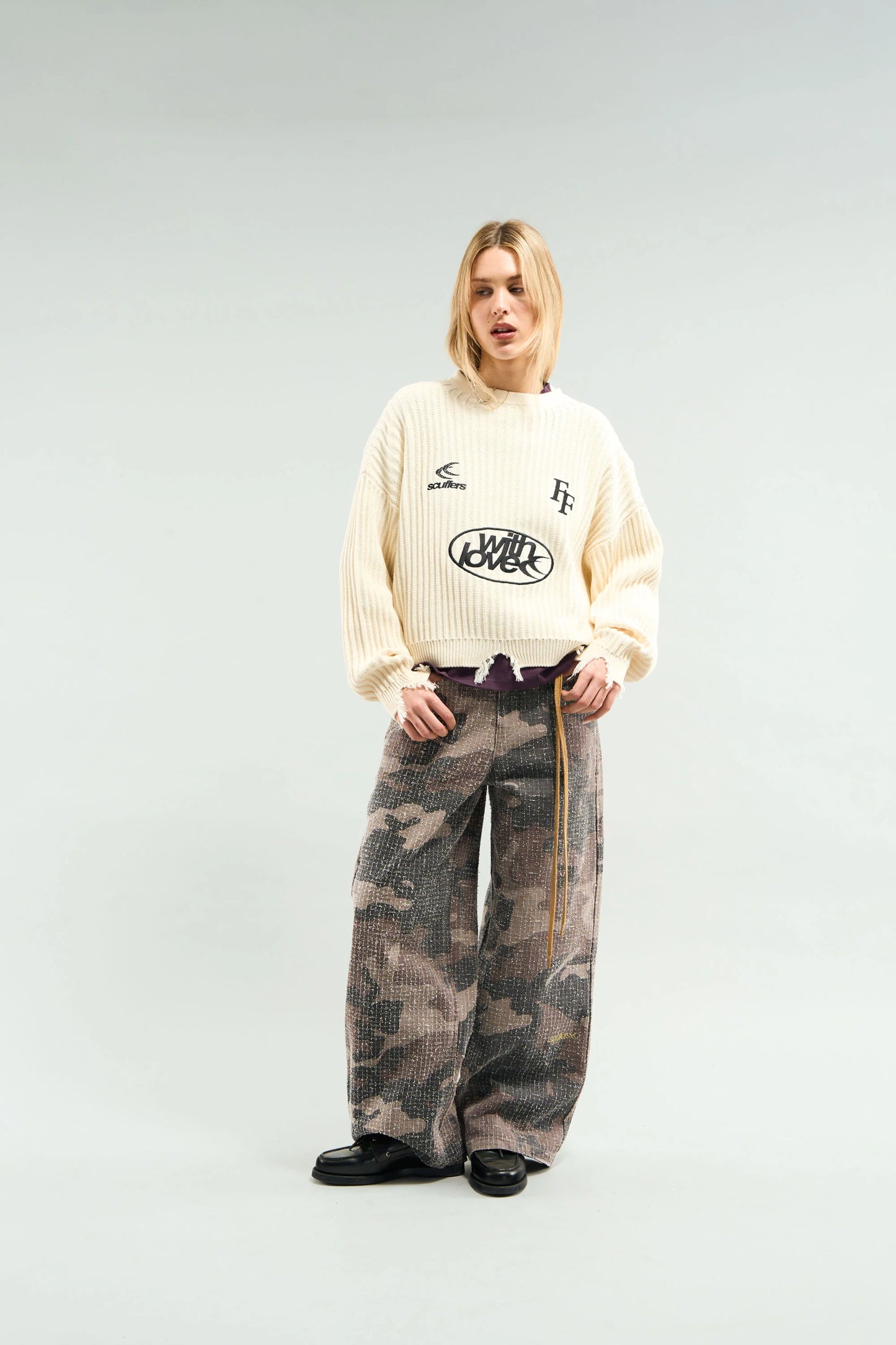 Sweater Scuffers Paris Ecru Jersey