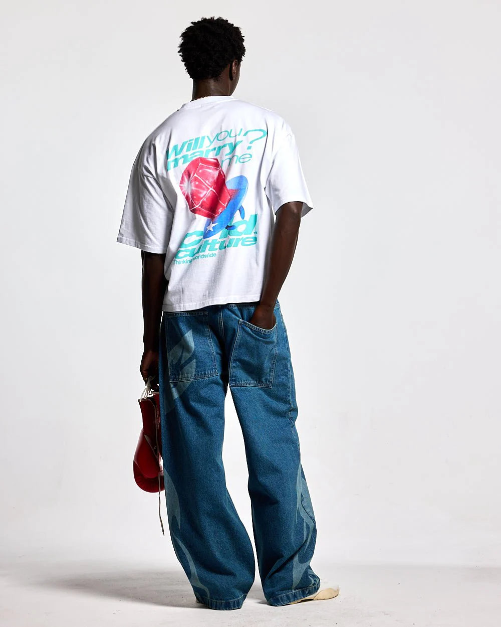 Polera Cold Culture Marry Me Tee White