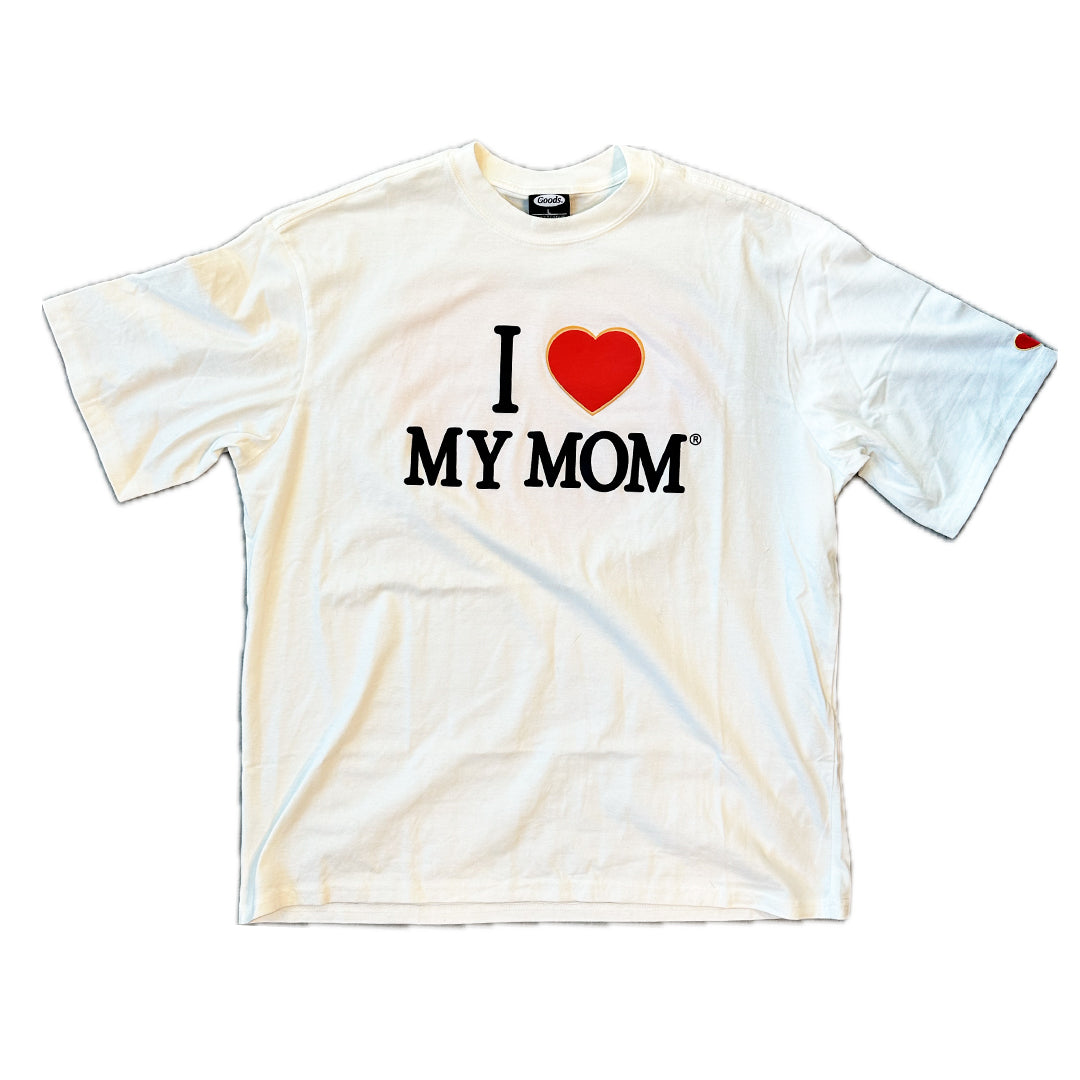 Polera Goods I love Mom Boxy Blanca - L