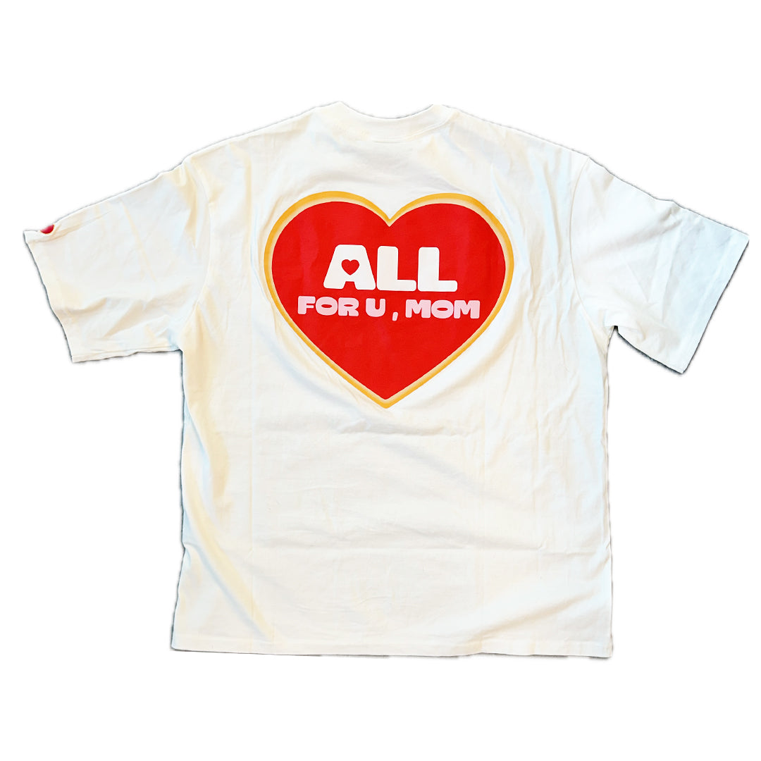 Polera Goods I love Mom Over White