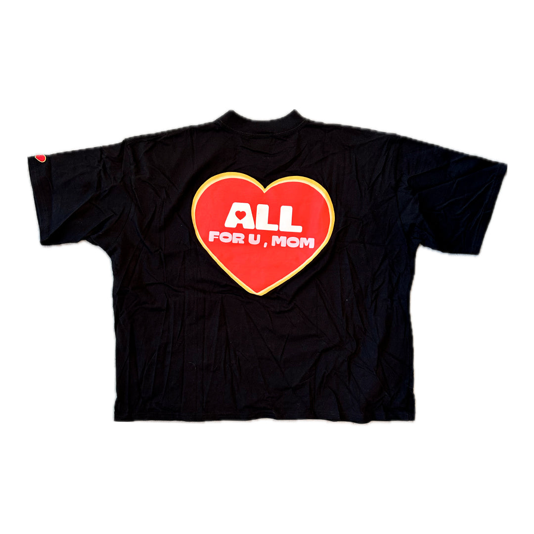 Polera Goods I love Mom Boxy Negra - L