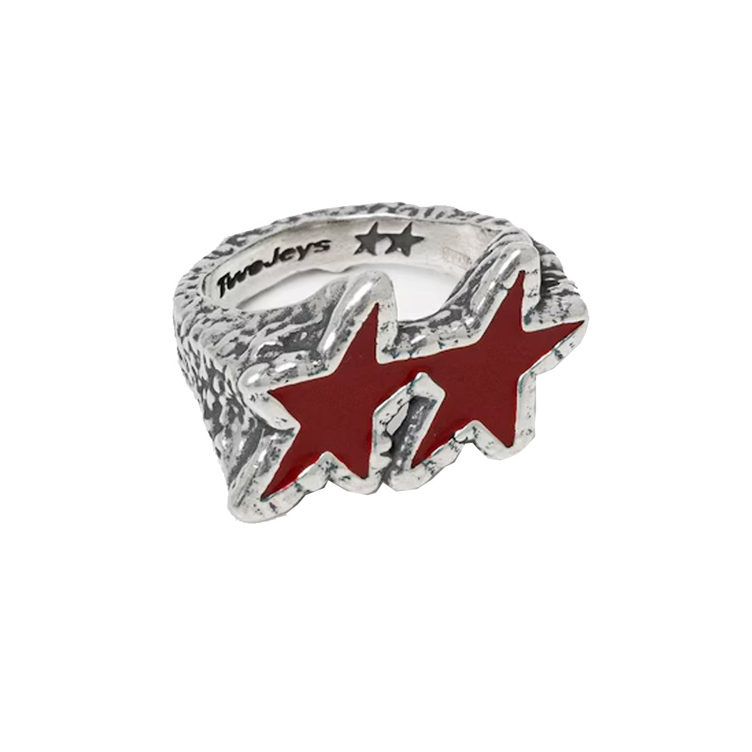 Anillo TwoJeys Red Melted Stars Ring