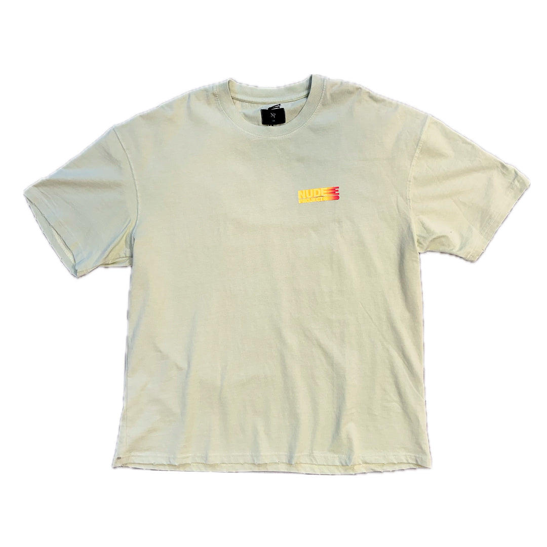 Polera Nude Green Lime
