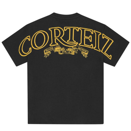 Polera Corteiz Royale Heavyweight Black/Yellow