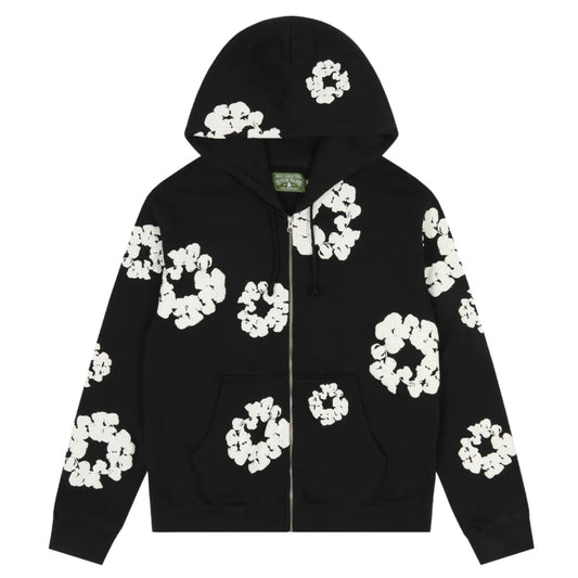 Poleron Denim Tears The Cotton Wreath Zip Black