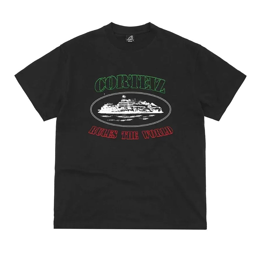 Polera Corteiz OG Alcatraz Italia Black