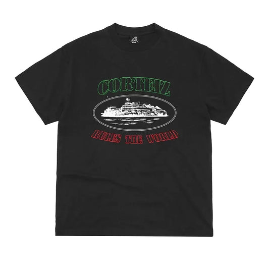 Polera Corteiz OG Alcatraz Italia Black