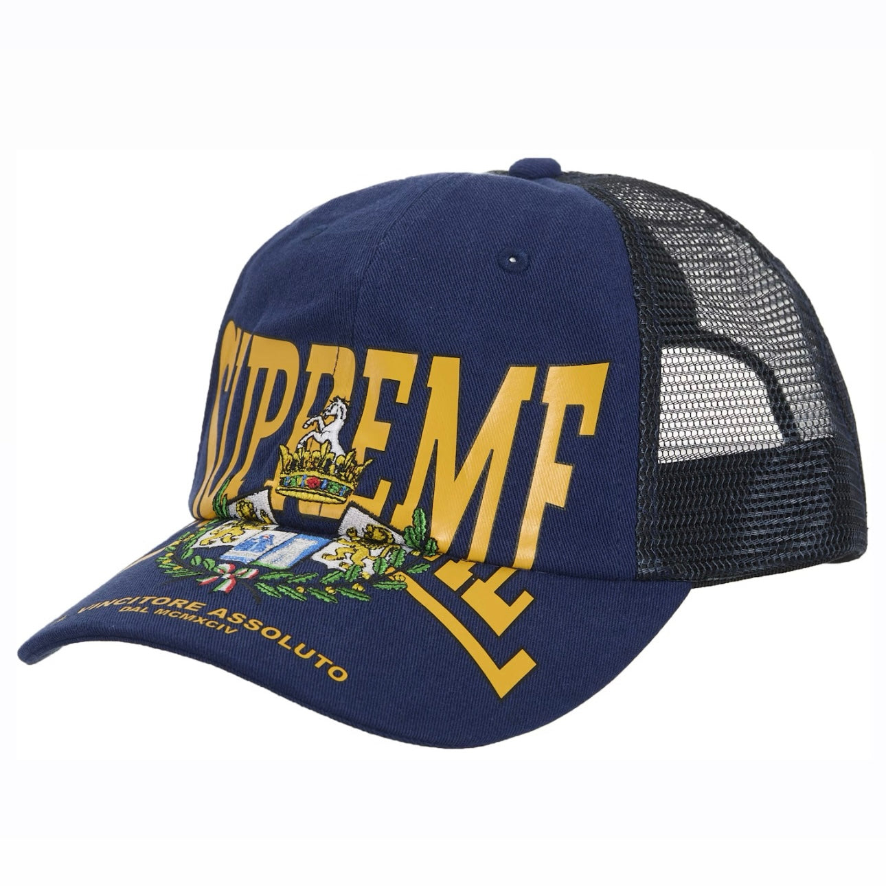 Gorro Supreme Crest Mesh Back 6-Panel Navy