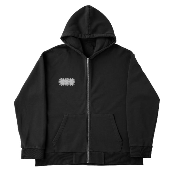 Poleron MilfShake Electric Zipper Hoodie Black