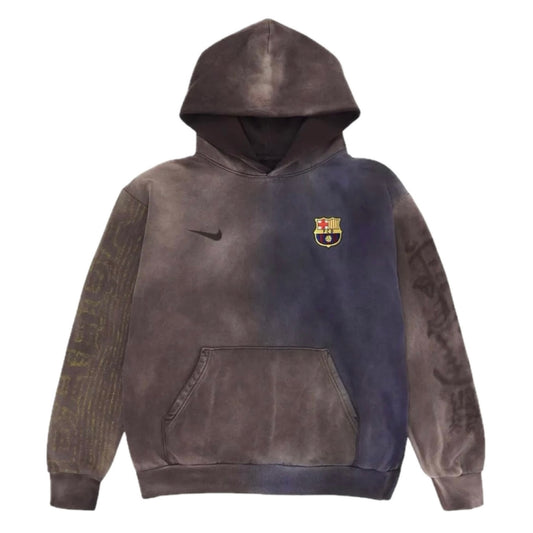 Poleron Travis Scott x Nike x FC Barcelona Split-Dye Crest Hoodie Multicolor