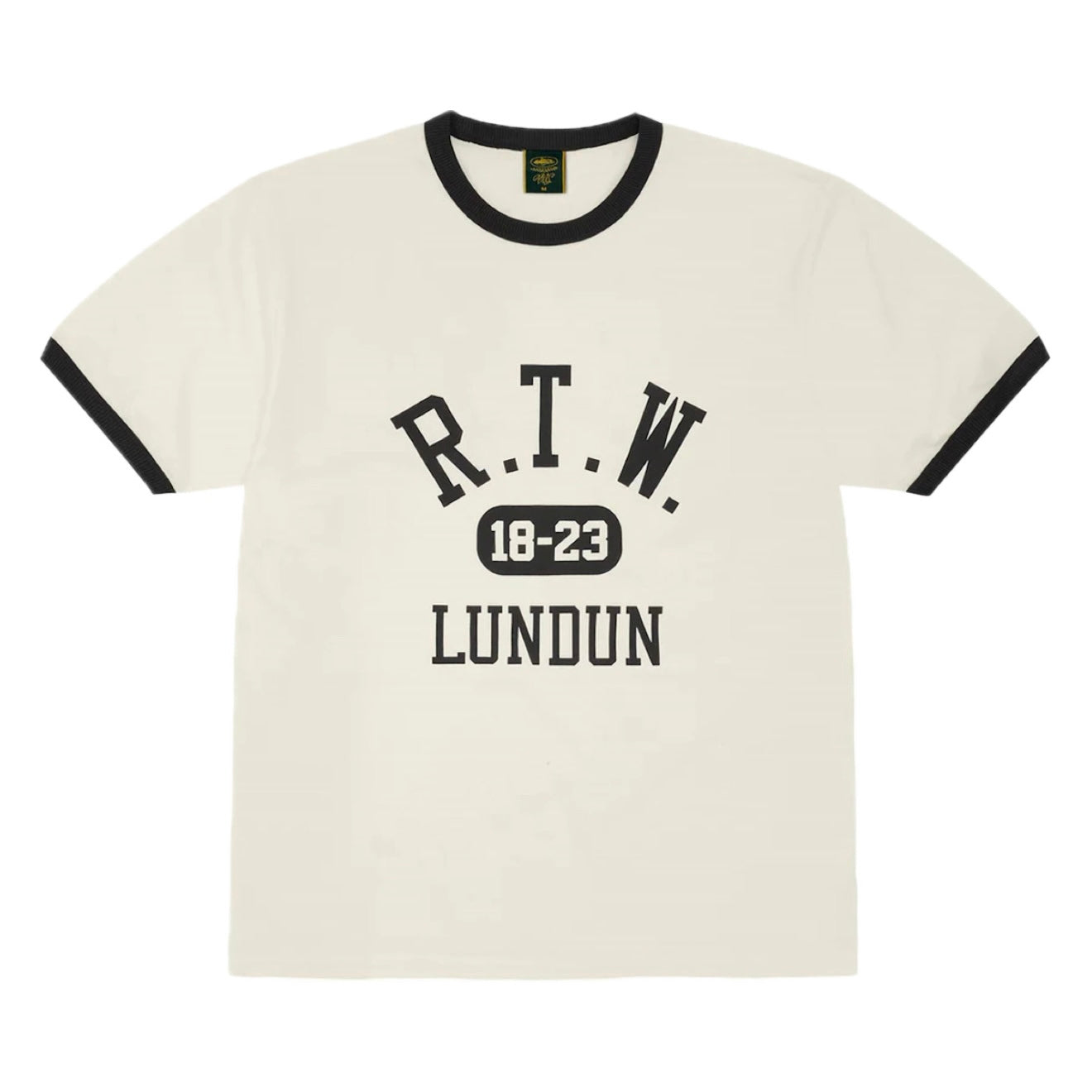 Polera Corteiz College Ringer Tee Cream FW23