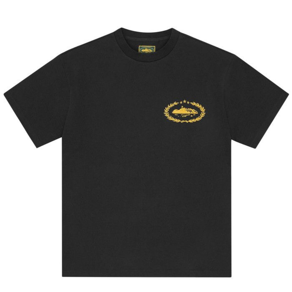 Polera Corteiz Royale Heavyweight Black/Yellow