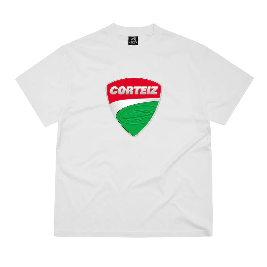 Polera Corteiz Shield Tee White