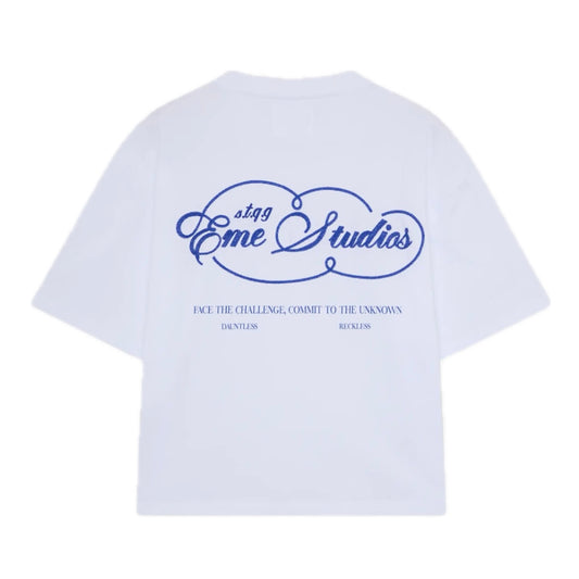 Polera Eme Studios Courageous Pearl Oversized Tee