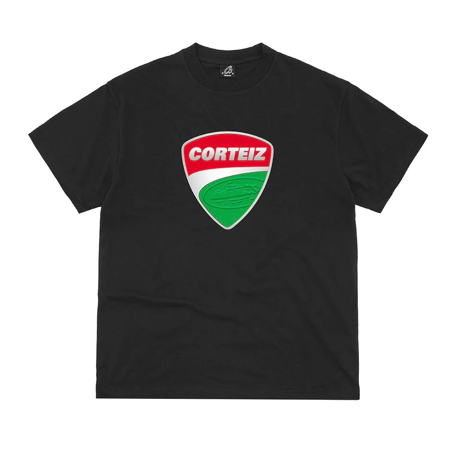 Polera Corteiz Shield Tee Black