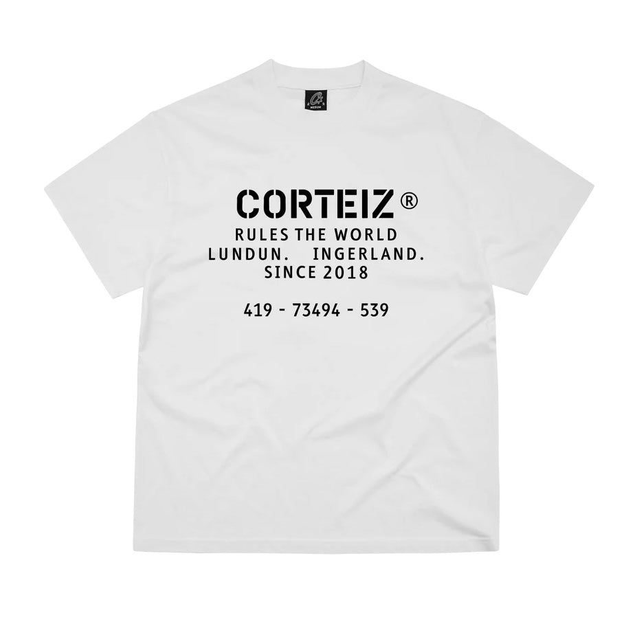 Polera Corteiz OG Stencil Tee White