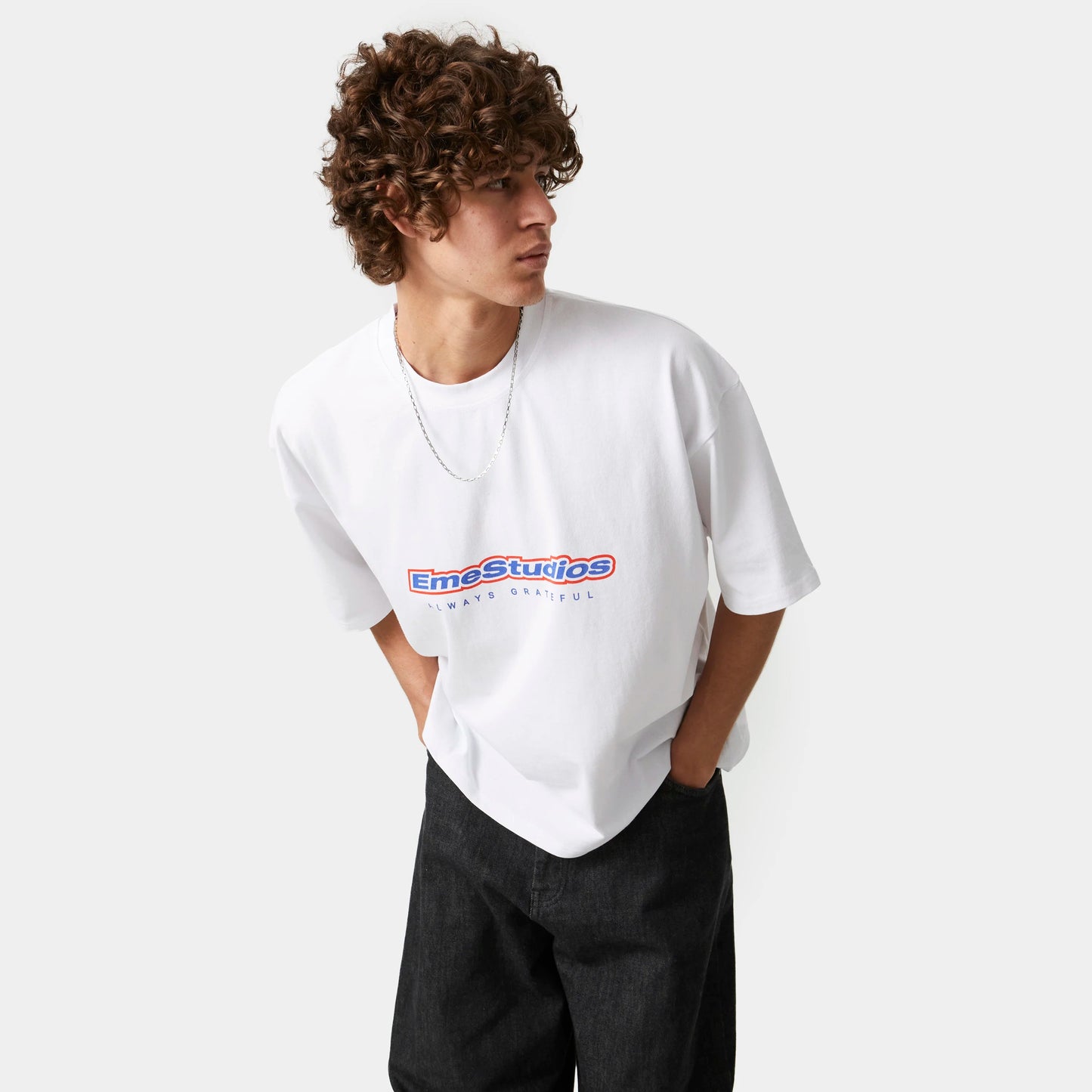 Polera Eme Studios F Box Pearl Oversized