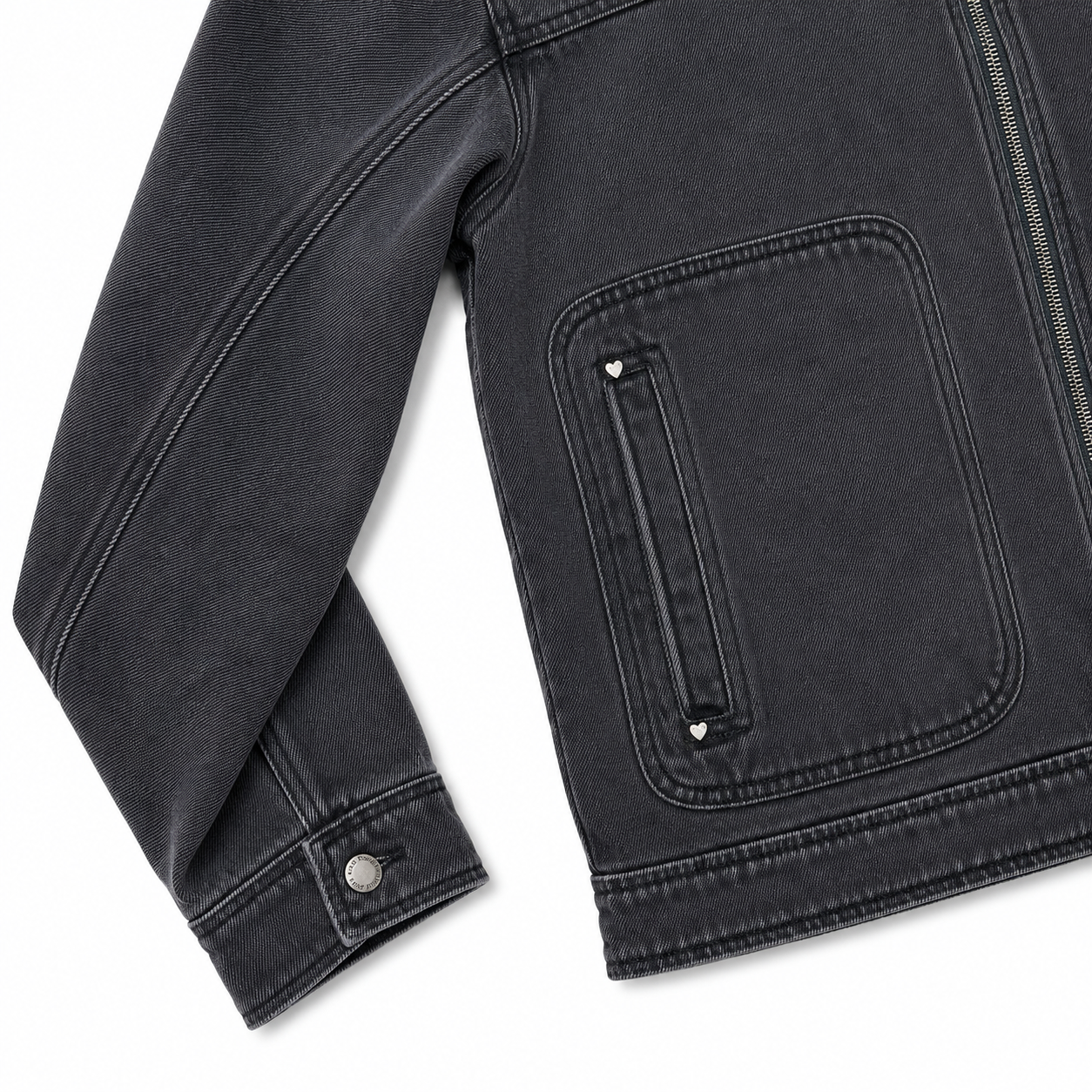Chaqueta Nude Trucker Denim Worker Black Jacket