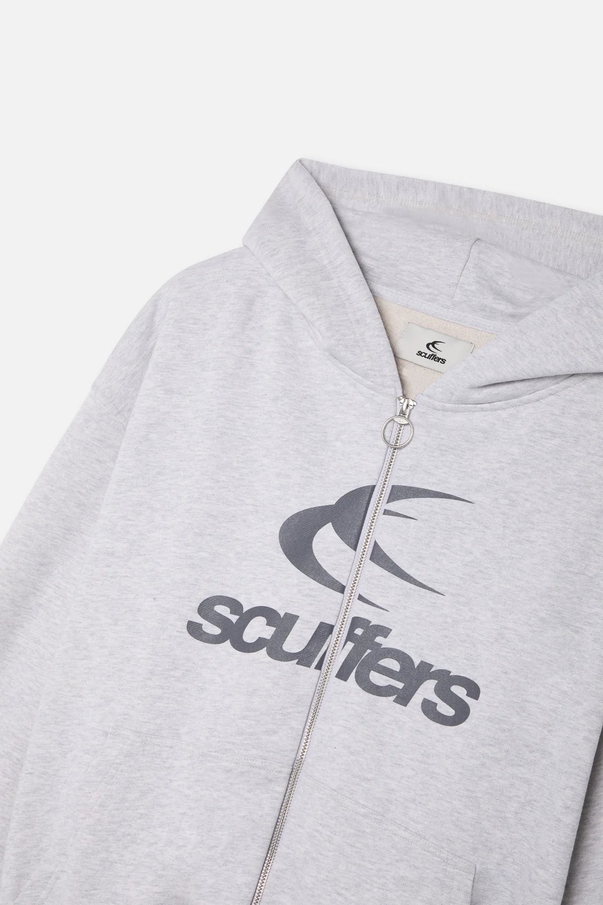 Poleron Scuffers Logo Grey Melange Zipped