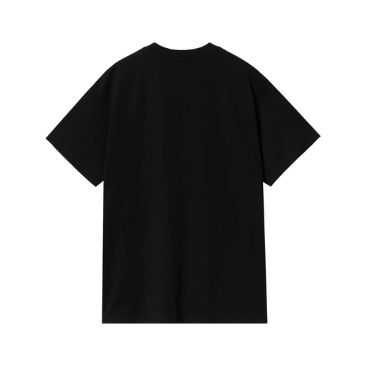 Polera Carhartt WIP S/S Script Embroidery Black